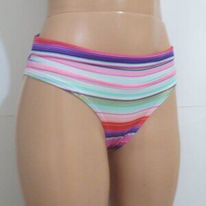 Victoria's Secret Swim Bikini Bottom Multicolor Striped XS